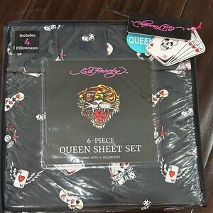 Ed Hardy Queen 6-Piece Sheet Set